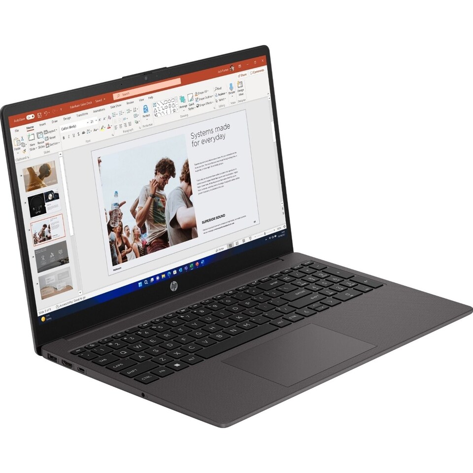 image 1 of HP 255 G10 AK9U8AT Laptop - 15.6" FHD - AMD Ryzen 5 7530U - 8GB RAM - 256GB SSD - Win 11 Home
