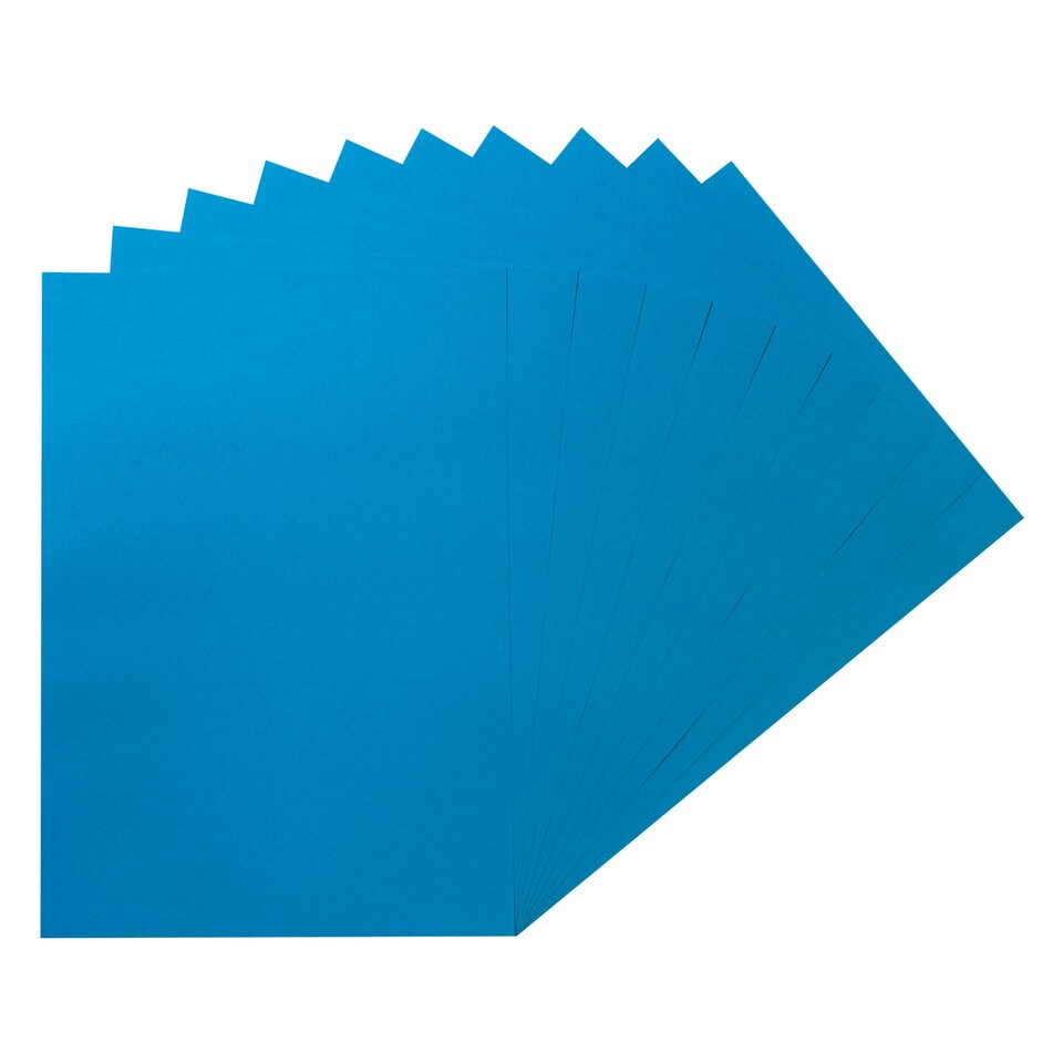 image 1 of Pack of 100 A5 Coloured Paper 75gsm Sheets Blue | Blue | A5