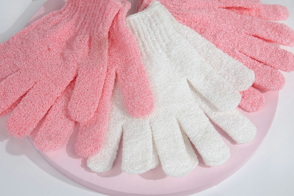 image 1 of Brushworks Exfoliating Gloves - 3 Pack