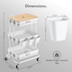 image 9 of Vonhaus Storage Trolley 3 Tier Bathroom & Kitchen Storage