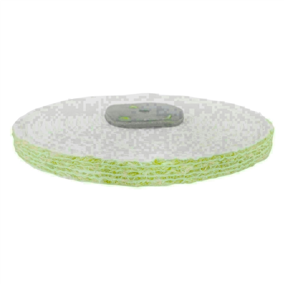 image 1 of Coarse Sisal Fast Cut Buffing Polishing Mop 8" x 0.5" 1 Row With Compound 250g