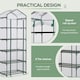 image 4 of Outsunny Mini Greenhouse Outdoor Flower Stand PVC Cover Portable