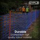 image 5 of Heavy Duty Blue Safety Barrier Mesh Fencing 1mtr x 25mtr | Blue | 1