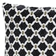 image 2 of Berkeley Geometric Chenille 45cm x 45cm Black Cushion Set of 4 | Black | Cream & Beige | 45cm x 45cm x 10cm | 4