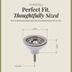 image 5 of Balterley Fireclay Kitchen Sink Basket Strainer Waste by Balterley | Silver | Chrome | 1