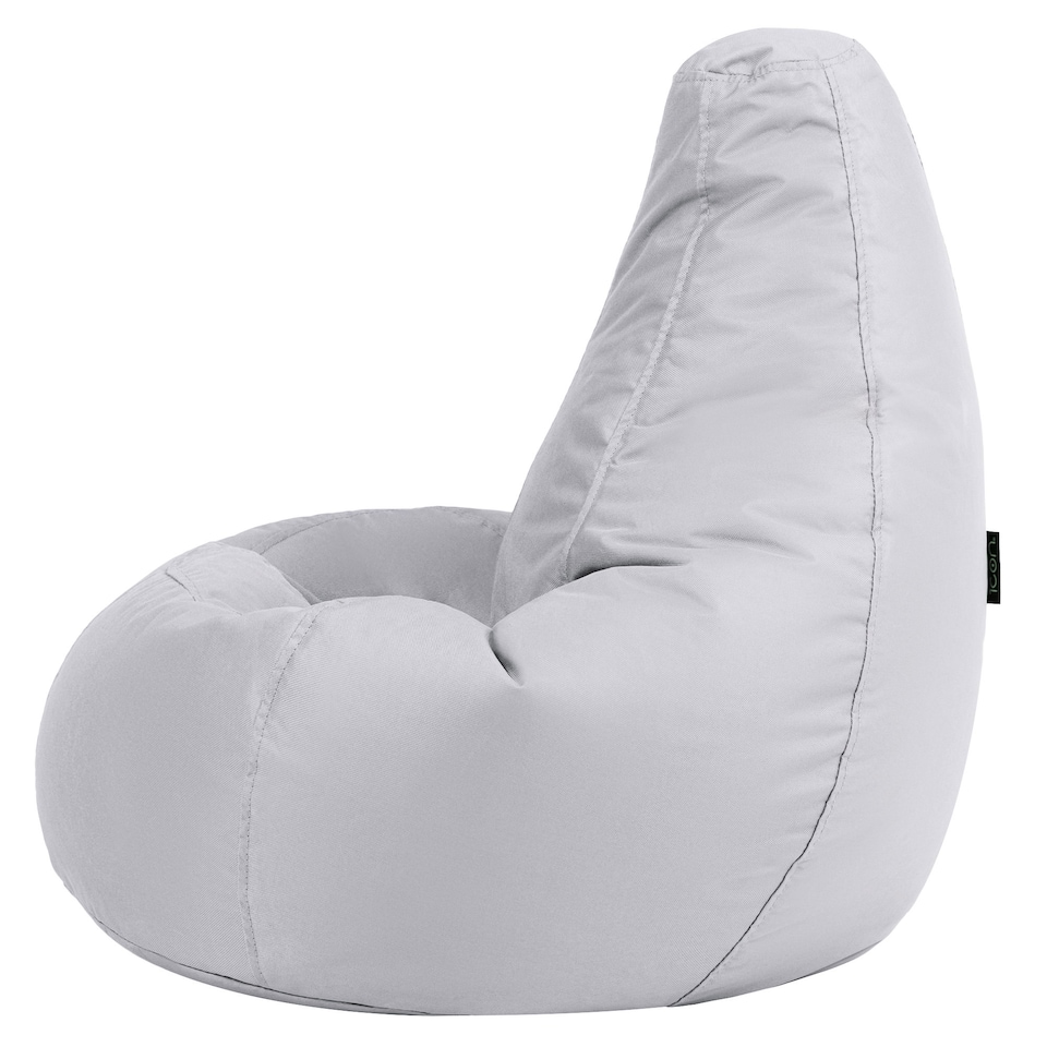 image 1 of Icon Kids Dalton High Back Indoor Outdoor Bean Bag, Grey
