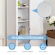 image 5 of COSTWAY 5-Tier Bathroom High Cabinet Storage Organizer White White