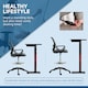 image 4 of Vinsetto Draughtsman Chair Tall Office Chair with Adjustable Height