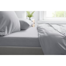 Belledorm Cotton Extra Deep Fitted Sheet - Cloud Grey - Single