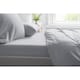 image 1 of Belledorm Cotton Extra Deep Fitted Sheet - Cloud Grey - Single
