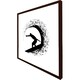 image 1 of Surfer silhouette (Picture Frame) Brown | M