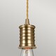 image 3 of Douille 1 Light Ceiling Pendant Antique Brass, E27