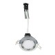image 1 of ValueLights GU10 Polished Chrome Tiltable Steel Ceiling Recessed Spotlight Downlight | Chrome