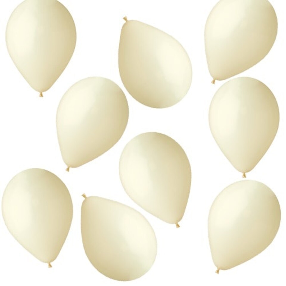 Ivory Biodegradable Mini Latex Balloons 13cm / 5 in - Pack of 50