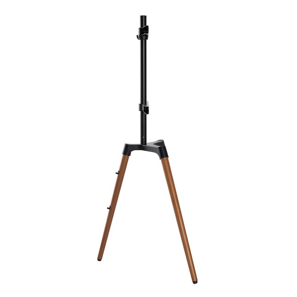 image 1 of Nedis TV Floor Stand, for Screen Size 50-65" Max Load 35kg, Fixed Design Bracket Tripod with 140° Rotate and Cable Management, Max VESA 400x400 - Black/Beech