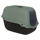 image 1 of Extra Large Enclosed Cat Litter Tray Filter Box Hooded Large Scoop Toilet Potty | Green | 1