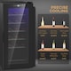 image 6 of HOMCOM 50L Wine Cooler, 18 Bottles, 5-18degree Freestanding Wine Fridge with Glass Door, LED Light, Temperature Control and Digital Touch Screen, Black