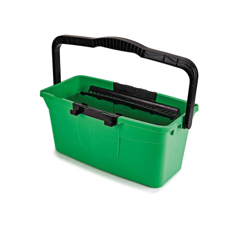 image 1 of Bucket Window & Car Cleaner 12Ltr MultiUse With Inbuilt Storage Shelves for Window Squeegees & Glass Washers Bucket by UNGER