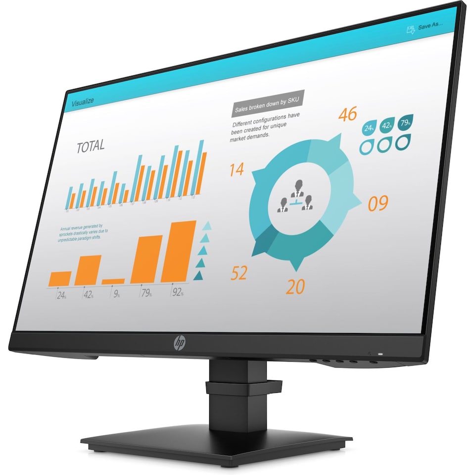 HP P24 G4 computer monitor 60.5 - Tesco Groceries
