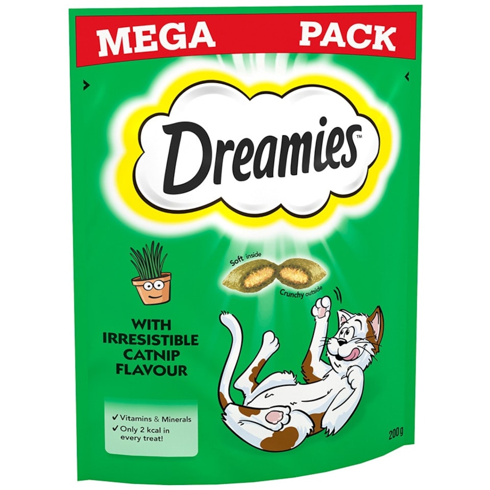 image 1 of Dreamies Cat Treats With Catnip 6 x 200g