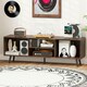 image 5 of COSTWAY 120cm Entertainment Center TV Stand for 55 Inches Brown Brown