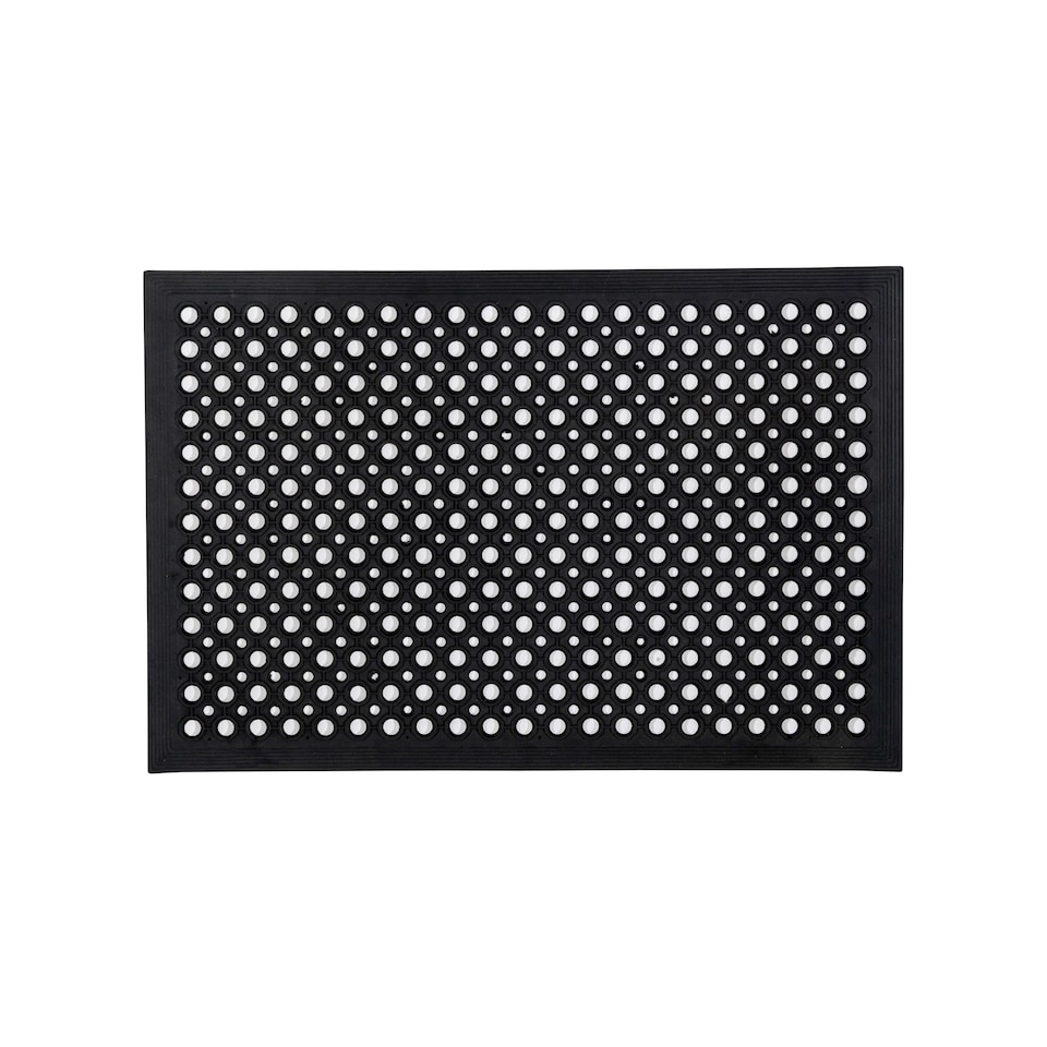 image 1 of Hometex All Weather Outdoor Entrance Mat - 60 x 90cm. Black