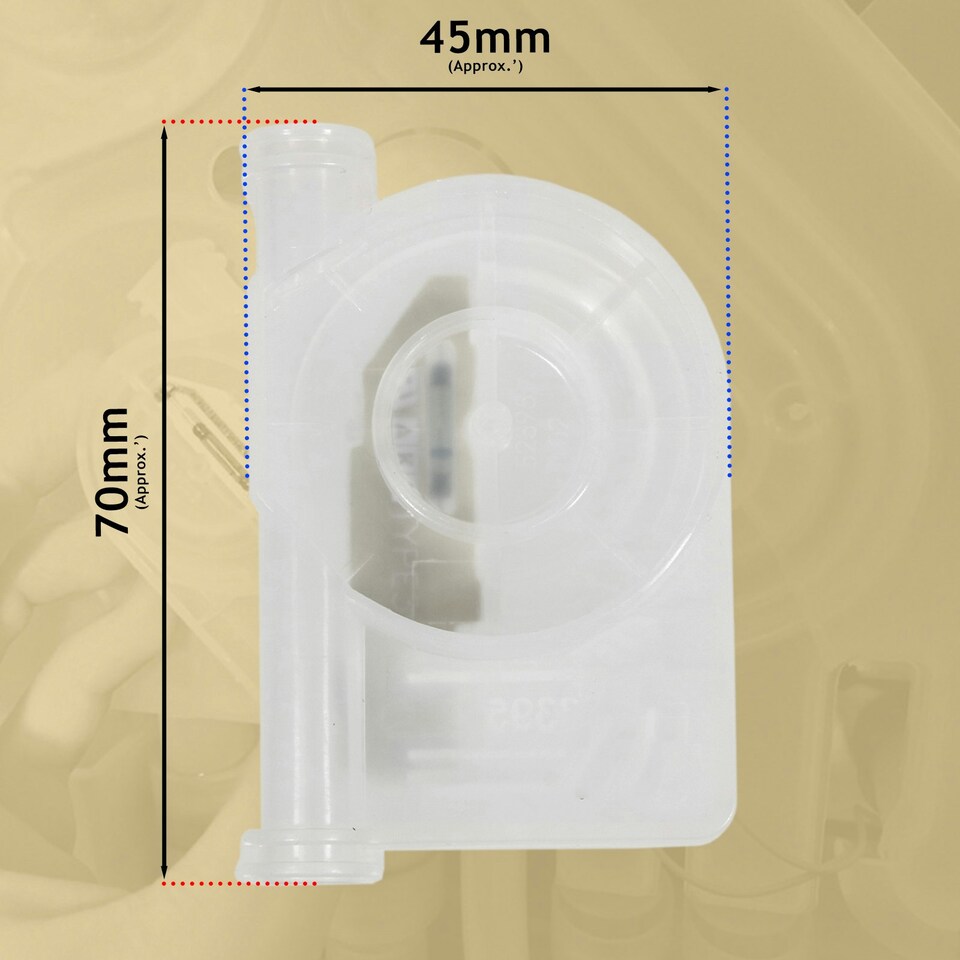 image 1 of SPARES2GO Flow Meter Air Break Contact Reed Switch Sensor for IKEA Dishwasher