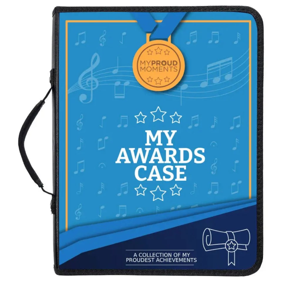 image 1 of My Proud Moments Medal, Badge & Certificate Case - Music