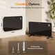 image 4 of VonHaus Electric Heater 2000W Glass Panel Radiator with WiFi