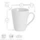 image 3 of Argon Tableware Classic White Latte Mugs - 285ml - Pack of 6 White