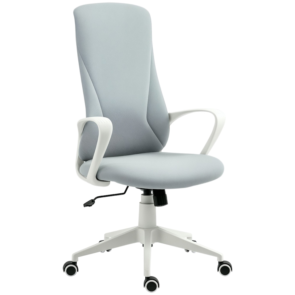 image 1 of Vinsetto High-Back Home Office Chair Height Adjustable Elastic Desk Chair Grey