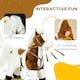 image 3 of HOMCOM Rocking Horse with Music, Sound, Ride On Horse with Saddle for 3-6 Years