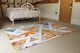 image 3 of Autumn Geometrics With Maple Leaves Rug | Multi