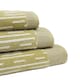 image 1 of Barcode Stripe Pop Up Zero Twist Towels Green | Bath towel