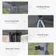 image 6 of Outsunny 3.2m Pop Up Gazebo Hexagonal Canopy Shelter Outdoor with Sidewalls