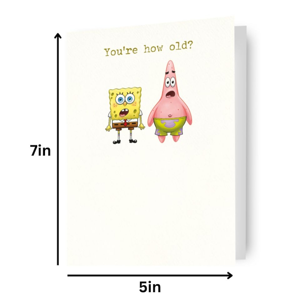 image 1 of SpongeBob Square Pants and Patrick Birthday Card