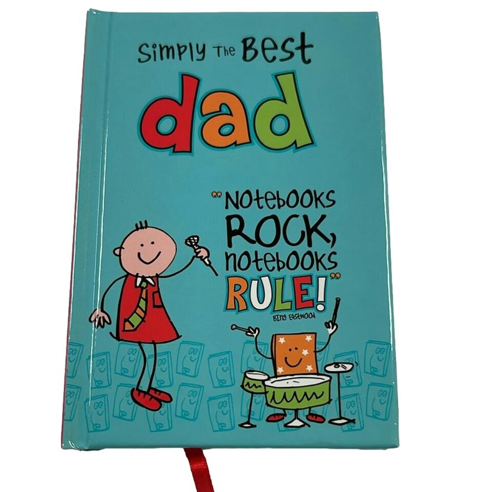 image 1 of Simply The Best Dad A7 Notebook Father's Day Birthday Christmas Act