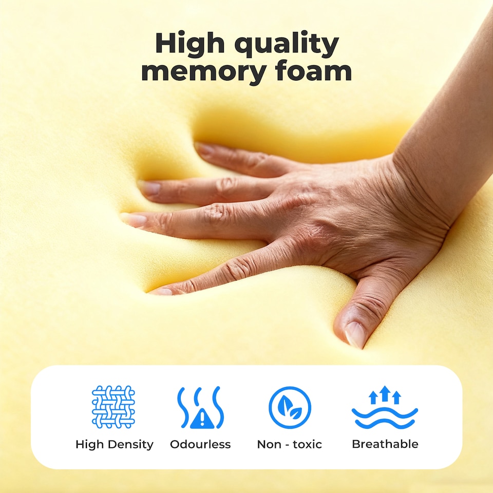 image 1 of Lavio Orthopedic Memory Foam Butterfly Pillow Ergonomic Neck Shoulder Support