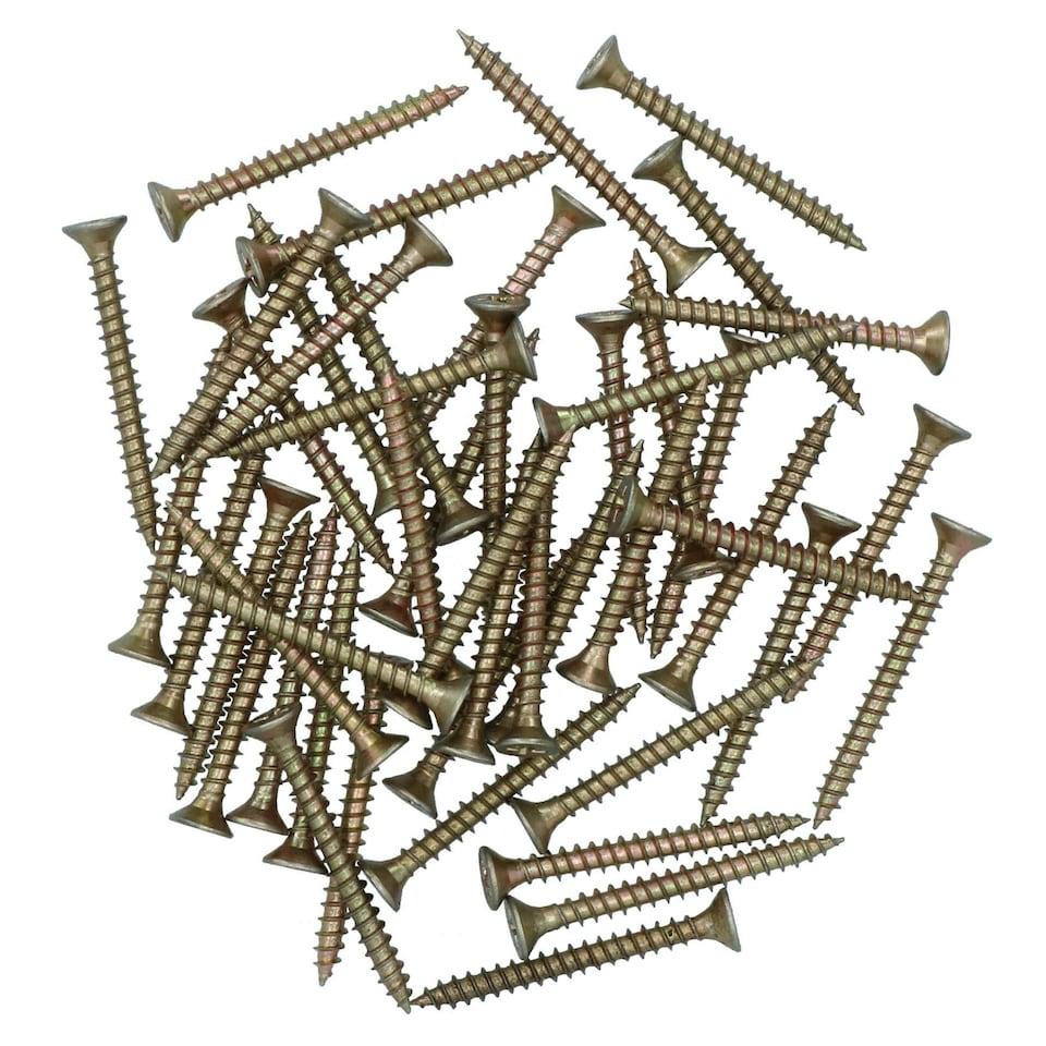 image 1 of Countersunk Multi Purpose Chipboard Wood Timber Screws 35mm Long 50pc