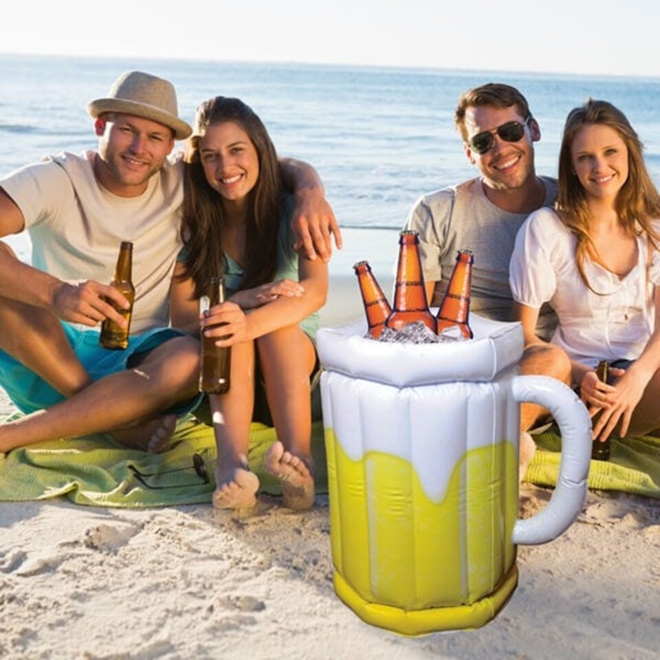 image 1 of Beer O'Clock Inflatable Beer Cooler