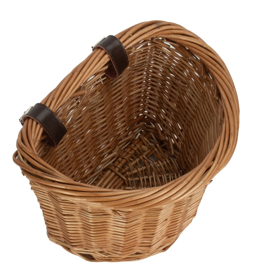 image 1 of Wicker Heritage Oval Bicycle Bike Basket