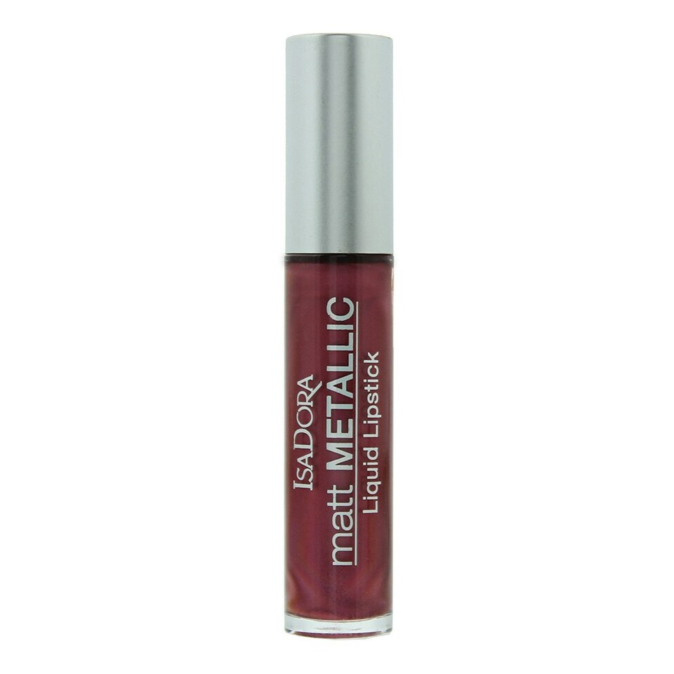 Isadora Matt Metallic 83 Burgundy Bite Lipstick 7ml N/A