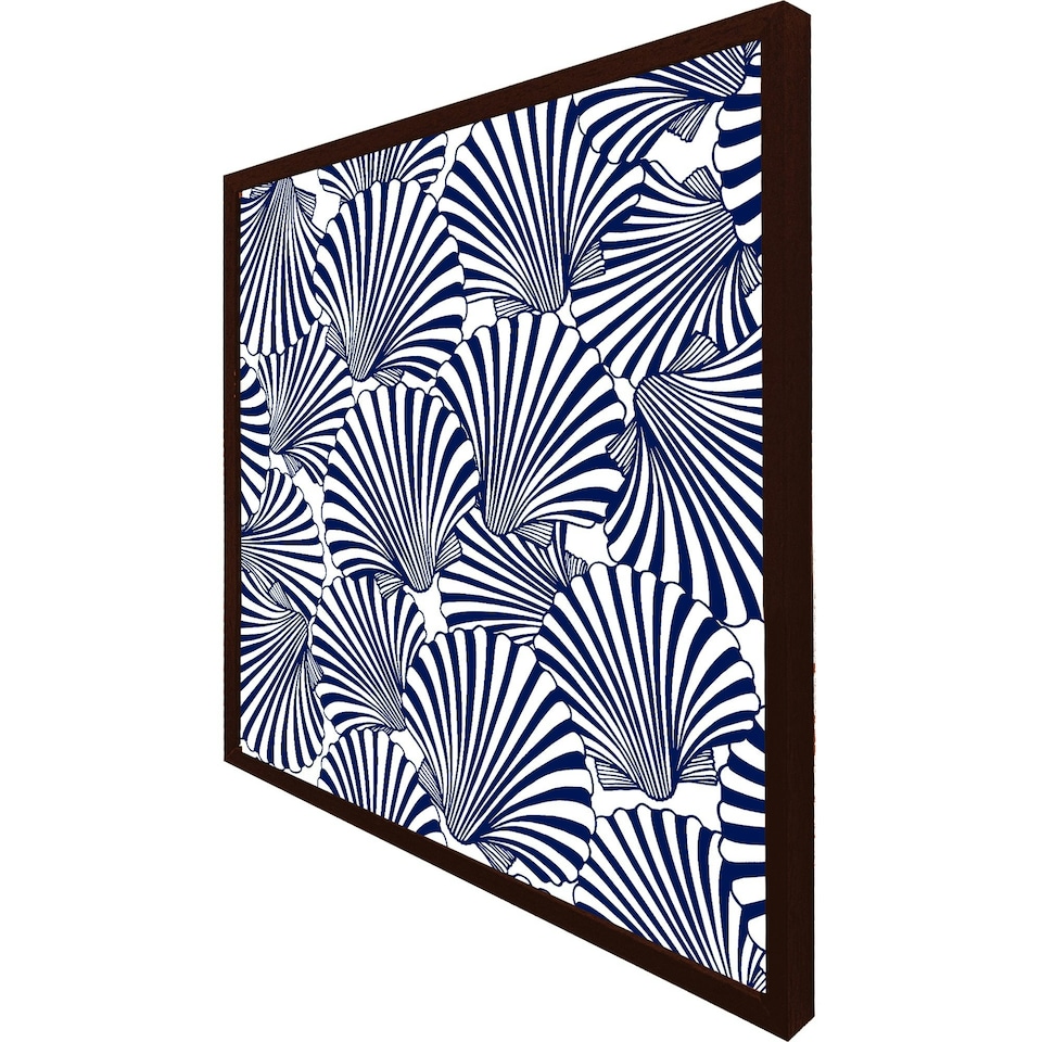 image 1 of Striped sea shells (Picutre Frame) Grey | M