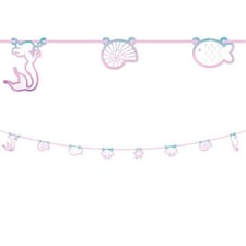 Procos Paper Mermaid Garland - Pink/Blue - One Size