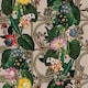 image 1 of Holden Décor Outside In Floral Gate Wallpaper - Cream/Green/Pink - 10m x 53cm Cream