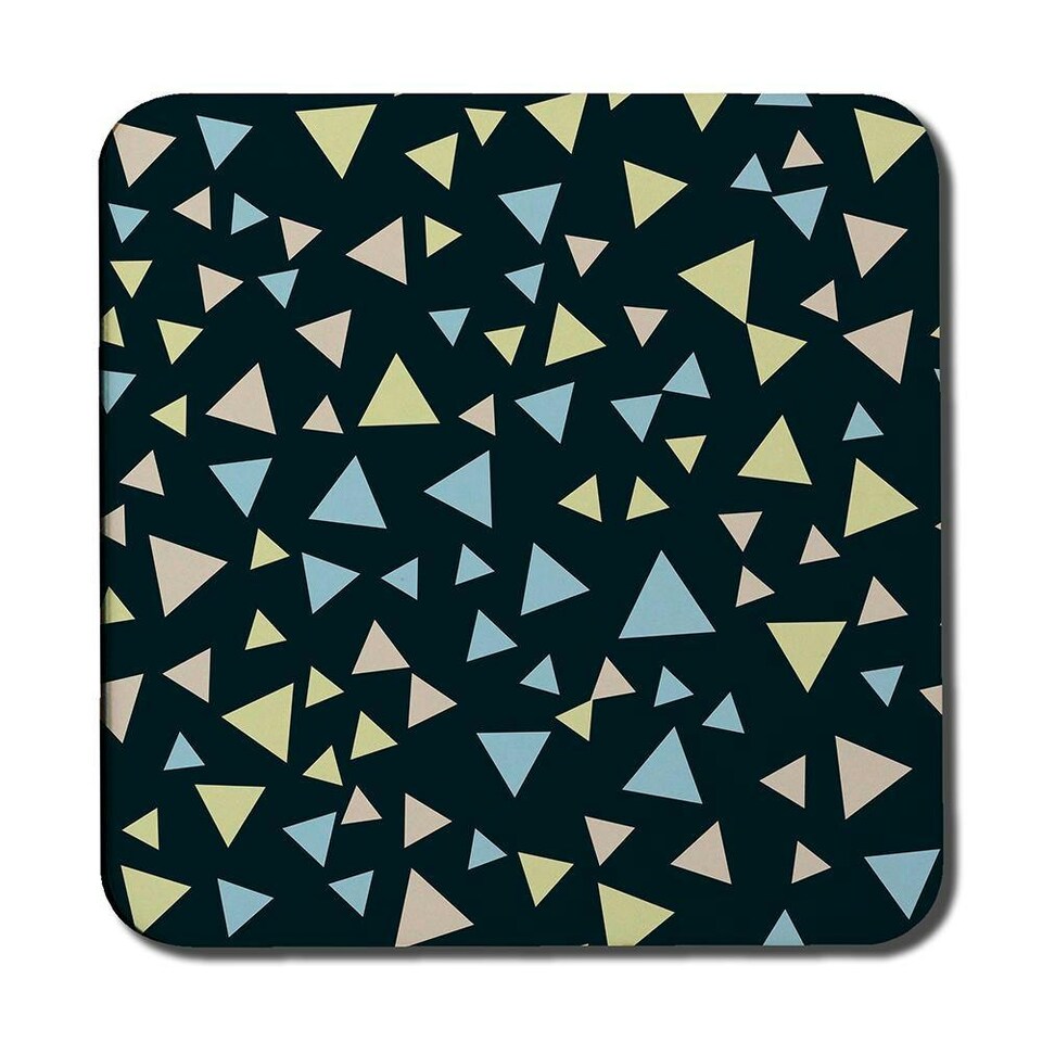 image 1 of Yellow & Blue Triangles (Coaster)