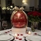 image 1 of Luxury Deep Burgundy Red & Gold Chic Valentine's Day Balloon Display with White Magnetic Gift Box - Inflated Balloon In A Box