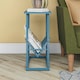 image 3 of Novogratz Regal End Table in Blue / Metal Frame Blue | Blue