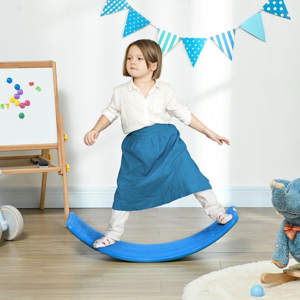image 1 of ZONEKIZ Balance Board, Kids Wobble board for 3-6 Years, Dark Blue