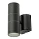 image 1 of BHS Delting Up or Down Outdoor Wall Light, Black